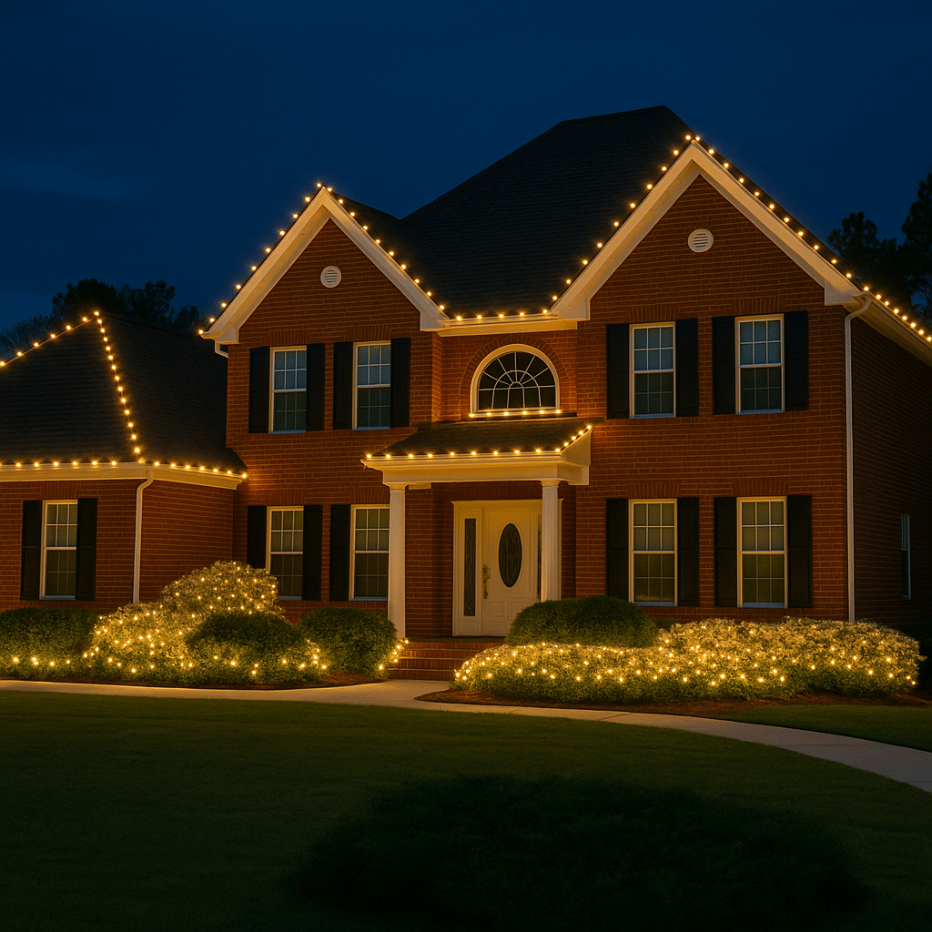 christmas light installation in kentfield-ca